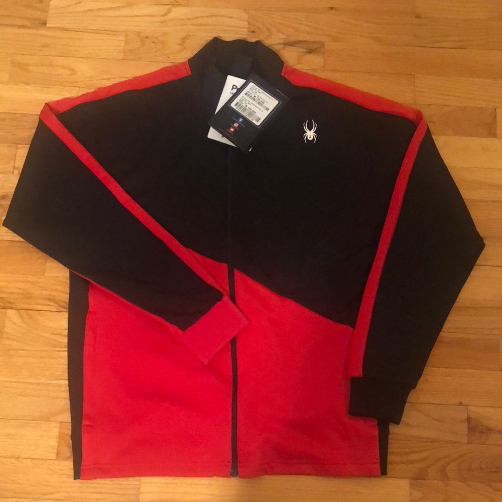 Mens Spyder Ski Full Zip with ProW B fabric technology.